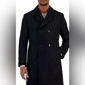 Vroom & Dreesman Men’s Double Breasted Wool CorpCore Business Career Coat Sz S/P